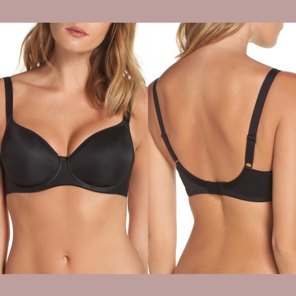 NWT Fanatasie [ 34DD US] Smoothing Seamless Underwire‎ Balconette Bra Black - Picture 1 of 11
